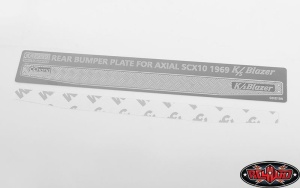 Rear Bumper Diamond Plates for Axial SCX10II 1969ChevyBlazer