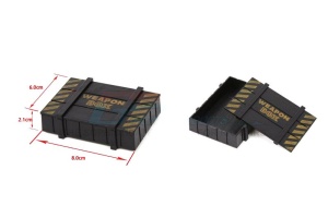 SCALE ACCESSORIES: WEAPON BOX FOR 1:10 SCALE -1PC SET