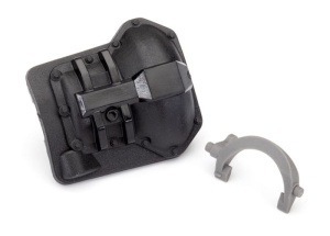 Differtial-Abdeckung schwarz hinten mit T-Lock Gabel