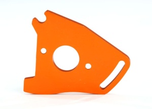 Motorplatte Aluminium orange