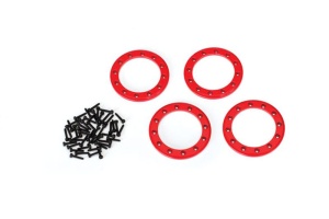Beadlock-Ring 1.9 Aluminium rot mit Schrauben (4)