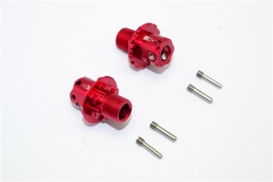 ALUMINUM 13MM HEX ADAPTERS-6PC SET red
