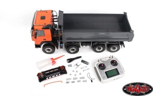 1/14 8x8 Armageddon Hydraulic Dump Truck (FMX) (Orange/Grey)