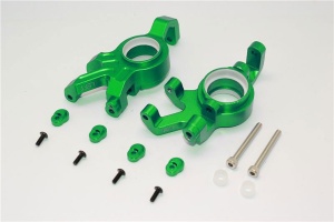 ALUMINUM FRONT KNUCKLE ARMS WITH COLLARS 14PC SET green