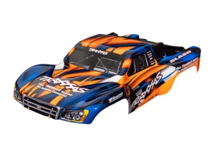 Karosserie Slash 2WD orange/blau mit Aufkleber