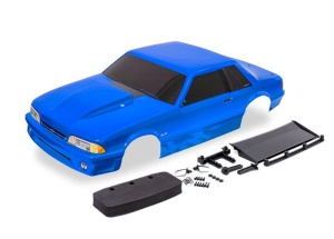 Karosserie Ford Mustang Fox blau mit Anbauteile