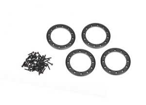 Beadlock-Ring 1.9 Aluminium schwarz mit Schrauben (4)