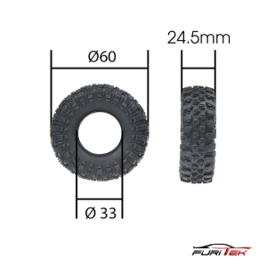 Mudder-XL Reifen extra soft (60x24,5mm/ID 33mm) (4)