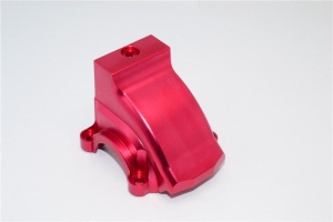 ALUMINIUM FRONT/REAR GEARBOX COVER - 1PC red