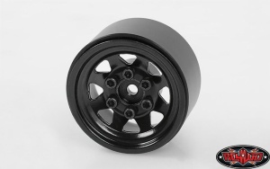 Stamped Steel 1.0 Stock Beadlock Wheels (Black)
