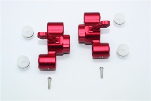 ALUMINUM FRONT KNUCKLE ARMS-8PC SET red