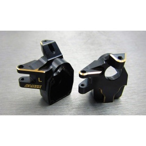 SAMIX SCX10-3 brass heavy steering knuckle (black coating)