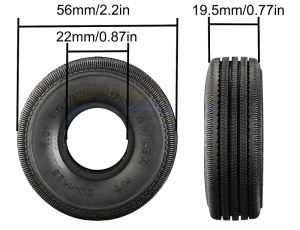 Grip-Reifen 1.0 mit Einlagen 56x19mm (4)