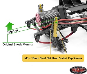Front Shock Mounts for Trail Finder 2 Chassis (Silver)