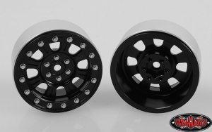 Raceline Monster 2.2 Beadlock Wheels (Black/Silver)