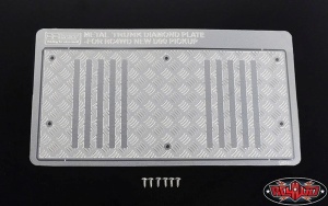 Steel Diamond Tailgate Plate for RC4WD Gelande II