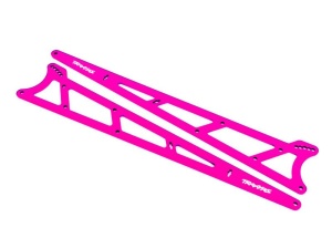 Seitenplatten Wheelie bar Aluminium pink (2)
