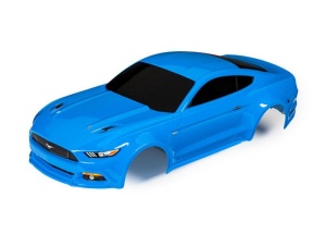 Karosserie Ford Mustang blau mit Aufkleber