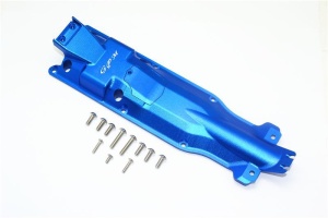 ALUMINUM 3D SKID PLATE FOR MIDDLE OF CHASSIS -13PC SET blue