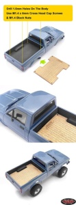 Wood Bed Flooring for RC4WD 1/24 Trail Finder 2