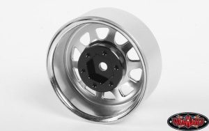 Stamped Steel 1.7 Beadlock Wagon Wheels (Chrome)