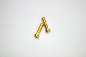 Goldkontaktstecker 4mm, L18mm (2)