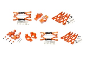 Aluminium Aufhängungs-Set komplett v/h orange