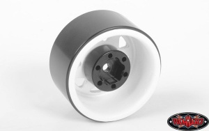 Stamped Steel 1.0 Stock Beadlock Wheels (White)
