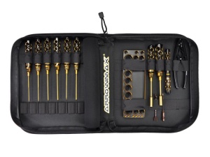 AM Toolset For 1/10 Offroad (13Pcs) With Tools Bag Black Gol