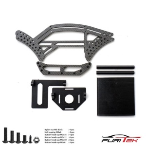 BETTLE CARBON FIBER COMP CHASSIS FOR AXIAL UTB18