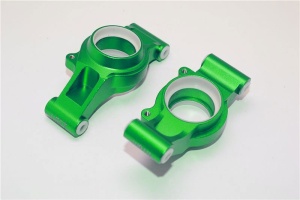 ALUMINUM REAR KNUCKLE ARMS WITH COLLARS 2PC SET green