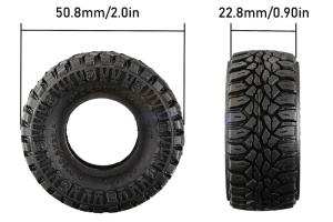 Grip-Reifen 1.0 mit Einlagen 50,8x22,8mm (4)