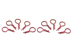 big body clip 1/10 - metallic red  (10)