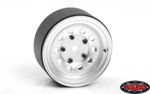 Burato 2.2 Beadlock Wheels w/ Center Caps (Silver)