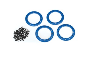 Beadlock-Ring 2.2 Aluminium blau mit Schrauben (4)