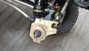 SCX-6 brass heavy steering knuckle (gold color total 523g)
