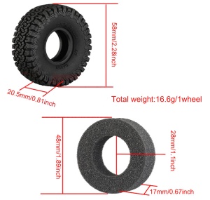 High-Grip-Reifen 1.0 mit Einlagen 53x20,5mm (4)