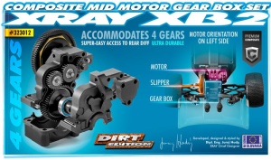 Mittelmotor Getriebe Box (4 Gears) Set