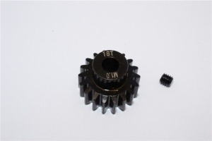 STEEL MOTOR GEAR (18T) - 1PC black