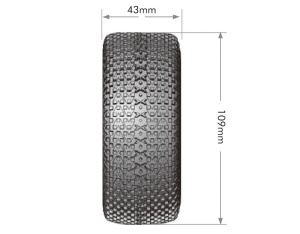 SC-Turbo Reifen soft auf Felge schwarz 12/14/17mm (2)