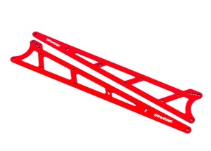 Seitenplatten Wheelie bar Aluminium rot (2)