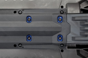 Motorhalter Scheiben Aluminium blau (4)