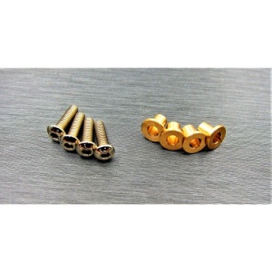SAMIX SCX10-2 brass knuckle busings set (include 4 screw)