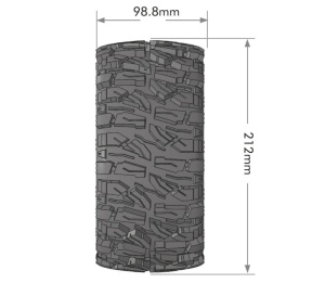 X-Mallet MFT-Reifen soft auf Felge schwarz 24mm (2)