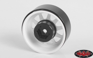 OEM 6-Lug Stamped Steel 1.55 Beadlock Wheels (White)
